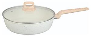 Тиган с капак Oliver Voltz Nice OV54419E26CD, 26x7 см, Незалепващо покритие, Индукция, Кремав меланж