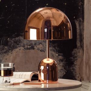 Tom Dixon LED настолна лампа Bell, меден цвят, 43 см, с димер, Затъмняване, Мед, Дневна/трапезария, Метал, Дизайн
