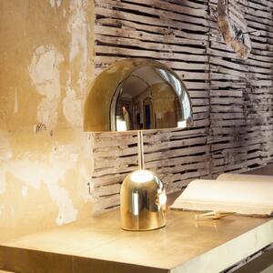 Tom Dixon LED настолна лампа Bell, златист, 43 см, с димер, Затъмняване, Злато / месинг, Дневна/трапезария, Метал, Дизайн