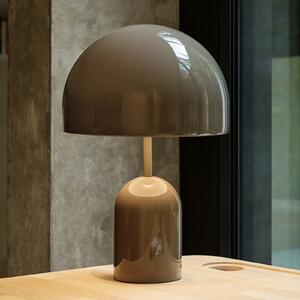Tom Dixon LED настолна лампа Bell, тапе, височина 43 cm, с димер, Затъмняване, Сив, Дневна/трапезария, Метал, Дизайн