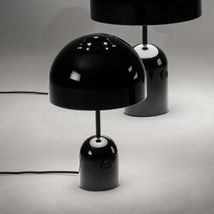 Tom Dixon LED настолна лампа Bell, черна, височина 43 cm, с димер, Затъмняване, Черен, Дневна/трапезария, Метал, Дизайн