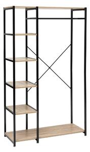Закачалка с 5 рафта 5five Aliaj, MDF, Черна, 170 cm