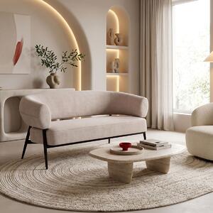 Двуместен диван „Luvina“, крем, 71x145x73 см