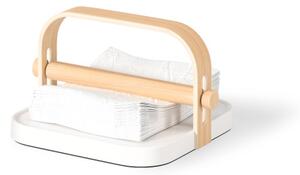 UMBRA Стойка за салфетки “BELLWOOD“ - цвят бял / натурален