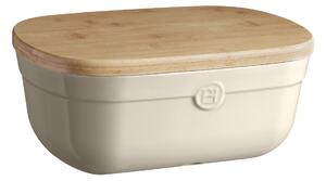 EMILE HENRY Кутия за хляб с дъска "BREAD BOX" - цвят екрю