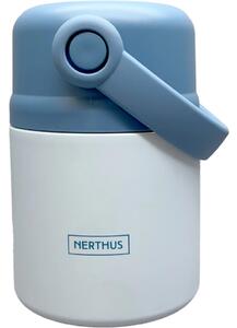 Nerthus Двустенен термос за храна с дръжка - син - 650 мл