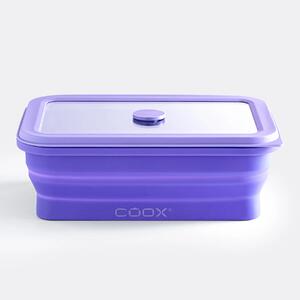 COOX Сгъваема херметическа кутия за храна - 1 л. - лилава