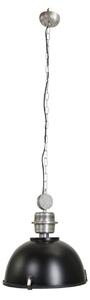 Steinhauer Висяща лампа Bikkel, Ø 42 cm, черна, метал, стъкло, E27, Затъмняване, Черен, Кухня, Метал, Индустриален дизайн