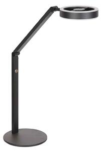 Steinhauer LED настолна лампа Ringlux, черна, метал, регулируема, Затъмняване, Черен, Дневна/трапезария, Метал, Модерен