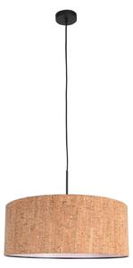 Steinhauer Висяща лампа Sparkled Light, кафява, Ø 50 cm, корк, Затъмняване, Кафяв / ръждив, Дневна/трапезария, Други материали, Модерен