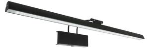 Steinhauer LED стенна лампа Litho, черна, метал, CCT, ширина 60 см, Затъмняване, Черен, Дневна/трапезария, Метал, Стенна ъглова