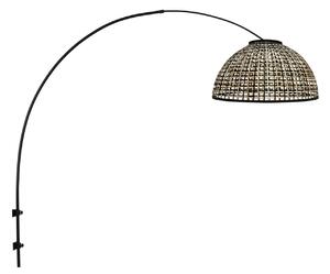 Steinhauer Стенна лампа Sparkled Light 4407ZW черно/бамбук черно/естествено, Черен, Дневна/трапезария, Метал