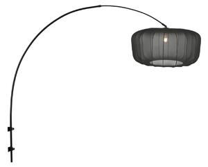 Steinhauer Стенна лампа Sparkled Light 4410ZW, черна/черен найлон, E27, Черен, Дневна/трапезария, Метал, Модерен