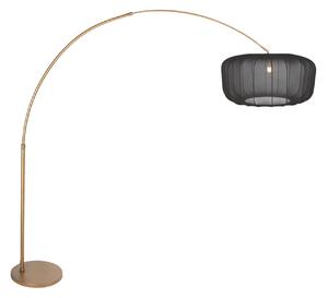 Steinhauer Свещник с извита форма Sparkled Light, бронз/черен найлон, 240 см, Бронзов / античен месинг, Дневна/трапезария, Метал, Модерен