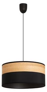 Полилей на кабел ALBA 1xE27/15W/230V Ø 45 см черен/кафяв