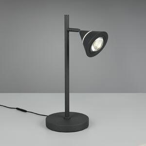 Trio Lighting LED настолна лампа Romeo, височина 40 cm, черна, метал, CCT, Затъмняване, Черен, Дневна/трапезария, Метал, Модерен