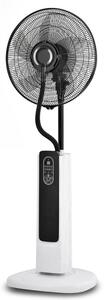Вентилатор с водна мъгла Elite EFM-1341WR, 60 W, 2 l, 3 скорости, 3 режима, Осцилация, Таймер, Дистанционно, Бял/черен