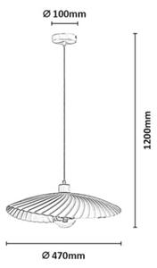Rabalux 72056 - Висящ полилей на кабел BRIDGET 1xE27/40W/230V зелен