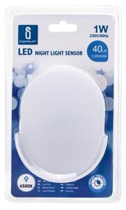 Aigostar - LED Нощна лампа със сензор LED/1W/230V овален