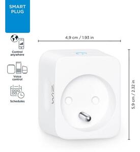 WiZ - Смарт контакт E 2300W Wi-Fi