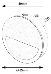 Rabalux 2283 - LED Нощна лампа със сензор PUMPKIN LED/0,5W/230V Ø 65 мм