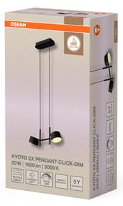 Osram - LED димируем полилей на кабел DECOR KYOTO 2xLED/10W/230V черен