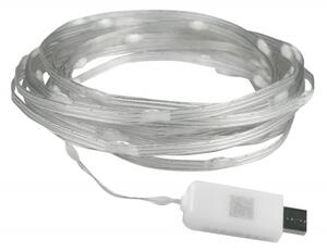LED RGB гирлянда LED/10W/5V 10 m USB + дистанционно управление