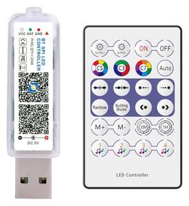LED RGB гирлянда LED/10W/5V 10 m USB + дистанционно управление