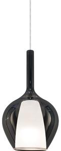 Ideal Lux - Подвесен полилей на кабел KALIQUE 1xE27/42W/230V Ø 18 см димно-черен