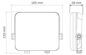 Екстериорен LED прожектор MILKY LED/30W/230V 4000K IP65 черен
