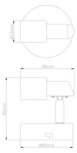 Globo 57385-1 - LED Стенен спот KINLEY 1xGU10/3W/230V