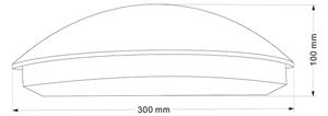 LED външно стенено осветително тяло ALABAMA LED/12W/230V IP54 черно