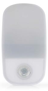 Nedis LNLW10WT - LED Ориентираща лампа за контакт със сензор за движение LED/0,55W/230V