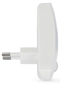 Nedis LNLW10WT - LED Ориентираща лампа за контакт със сензор за движение LED/0,55W/230V