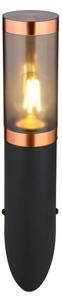 Globo 3157BC - Екстериорен аплик BOSTON 1xE27/23W/230V IP44 черен/меден