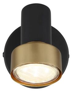 Globo 57917-1G - Спот аплик MASON 1xGU10/25W/230V черен/златист