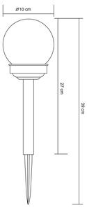 Globo 33699-12 - LED соларна лампа LED/1,2V IP44
