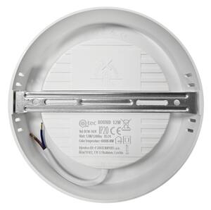 LED Плафониера ROUND LED/12W/230V 4000K Ø 16,7 см бял