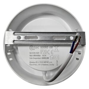 LED Плафониера ROUND LED/6W/230V 4000K Ø 12,1 см бял
