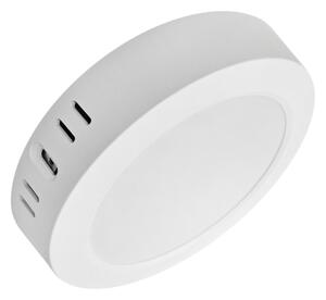 LED Плафониера ROUND LED/12W/230V 4000K Ø 16,7 см бял