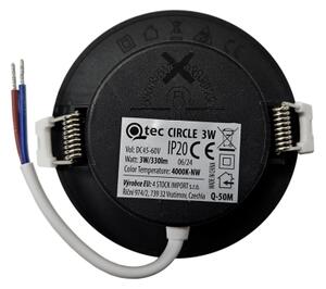 LED Лампа за окачен таван CIRCLE LED/3W/230V 4000K Ø 9 см черен