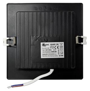 LED Лампа за окачен таван SQUARE LED/12W/230V 4000K 17x17 см черен