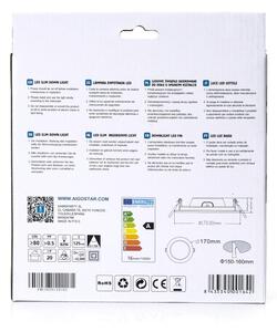 Aigostar - ULTRATHIN LED вградено осветително тяло/16W/230V/4000K бяло