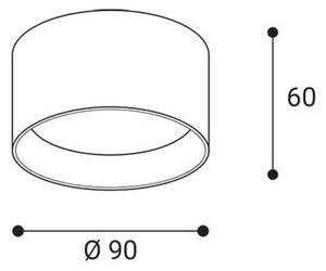 LED2 - LED точково осветително тяло ZETA ON LED/8W/230V 3000/3500/4000K, Ø 9 см, бяло