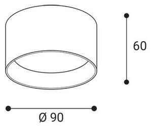 LED2 - LED точково осветително тяло ZETA ON LED/8W/230V 3000/3500/4000K диаметър 9 см черно