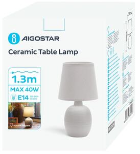 Aigostar - Настолна лампа 1xE14/40W/230V сив