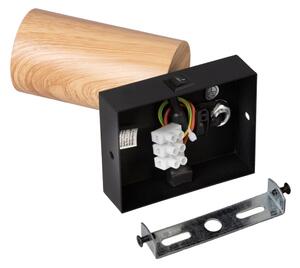 Brilagi - Спот аплик SELE 1xGU10/30W/230V черен/дъбов декор