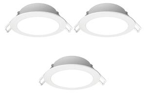 Aigostar- К-кт 3x LED Екстериорна лампа за вграждане LED/4,8W/230V 4000K IP65 бял
