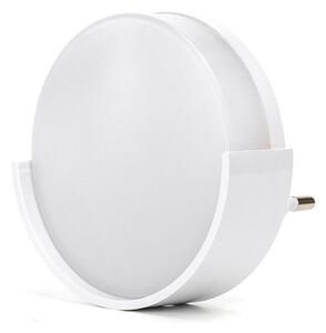 Aigostar - LED Нощна лампа със сензор за здрач LED/1W/230V 6500K кръгла