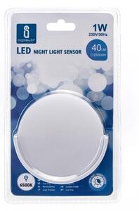 Aigostar - LED Нощна лампа със сензор за здрач LED/1W/230V 6500K кръгла